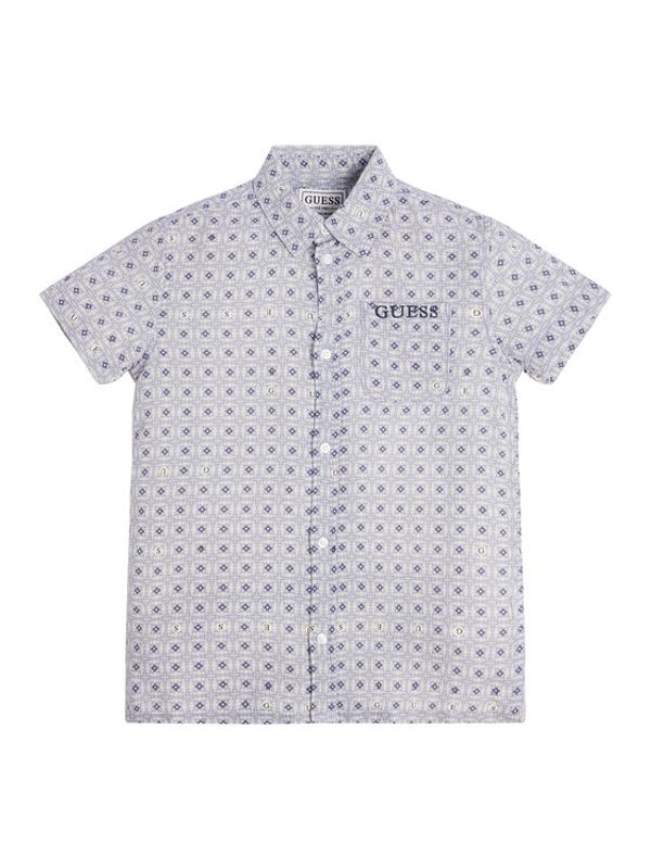 Guess Guess Риза L3GH02 WFBT0 Сив Regular Fit