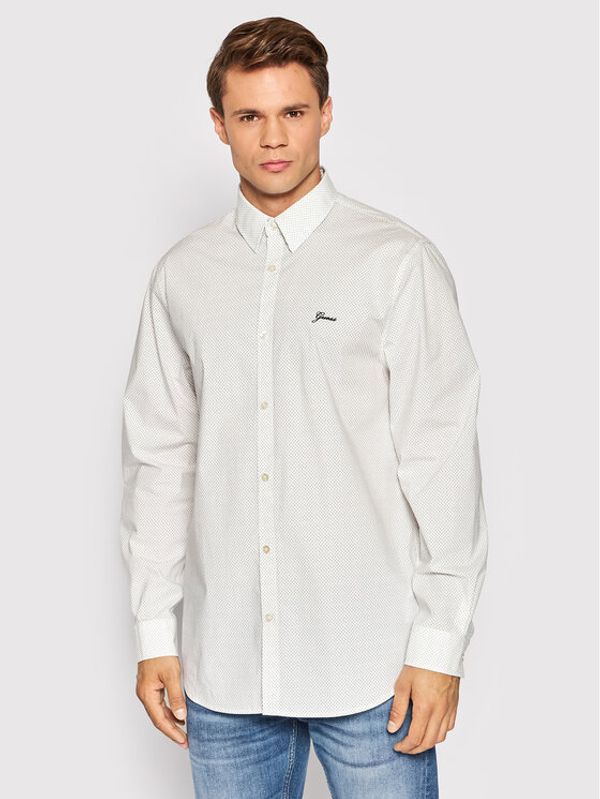 Guess Guess Риза M2YH25 W8BX1 Бял Regular Fit