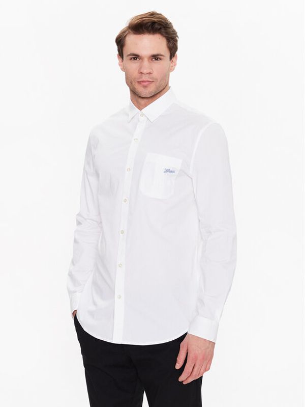 Guess Guess Риза M3GH62 W8BX1 Бял Slim Fit