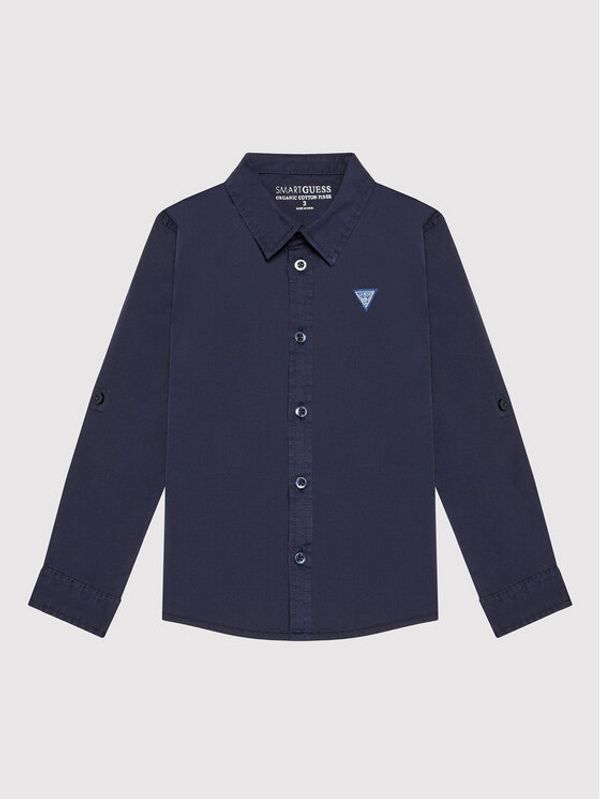 Guess Guess Риза N81H07 WE5W0 Тъмносин Regular Fit