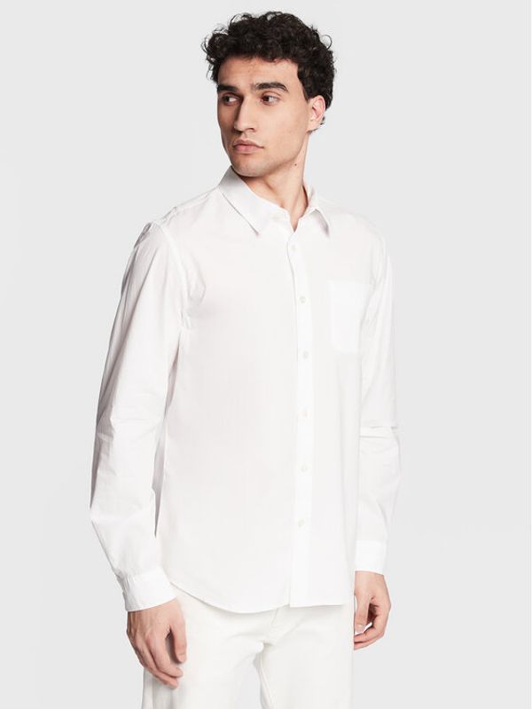 Guess Guess Риза Nottingham M3GH22 B5M01 Бял Regular Fit