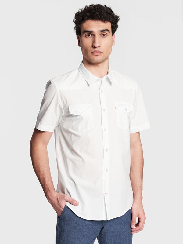 Guess Guess Риза Nottingham Western M3GH22 WBB80 Син Regular Fit