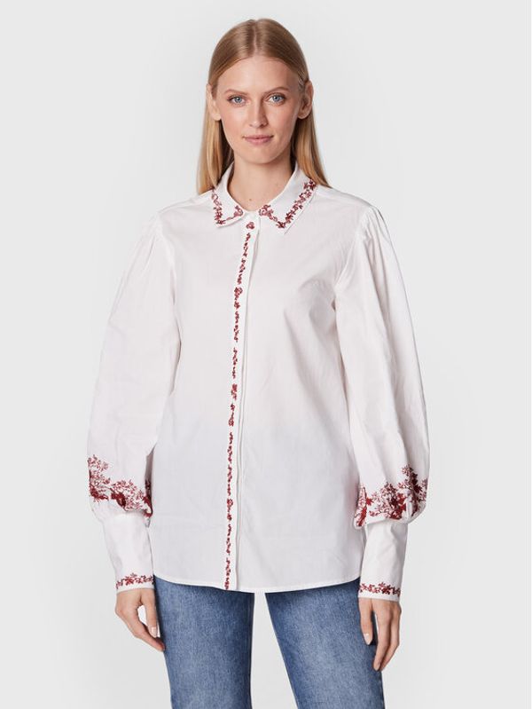 Guess Guess Риза Ravin W2BH80 WFA10 Бял Regular Fit