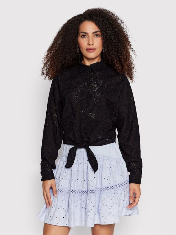 Guess Guess Риза W2GH53 WEJU0 Черен Regular Fit