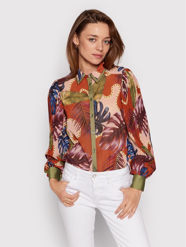 Guess Guess Риза W2YH55 WEKB2 Червен Regular Fit