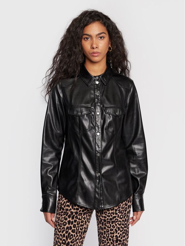 Guess Guess Риза W3RH10 WF8Q0 Черен Relaxed Fit