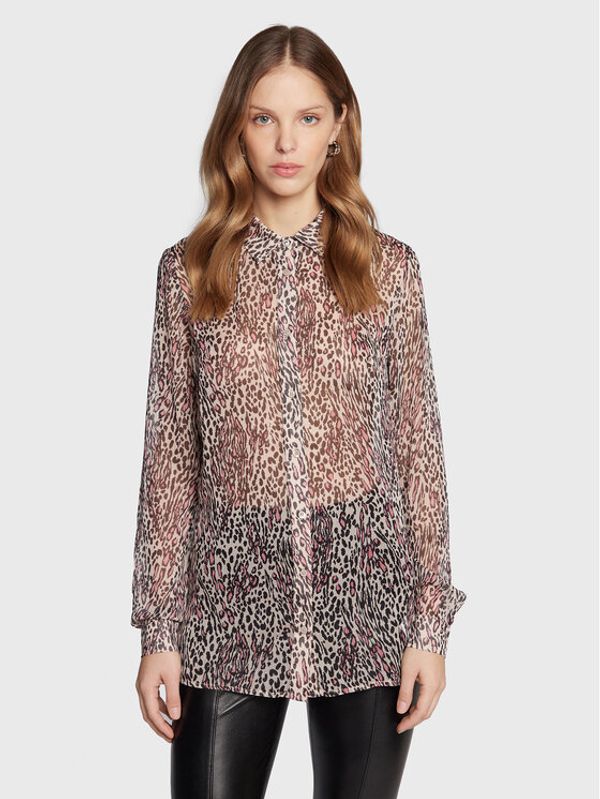 Guess Guess Риза W3RH66 WDW52 Бежов Regular Fit