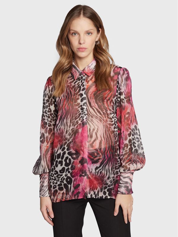 Guess Guess Риза W3RH78 WDWT2 Розов Regular Fit