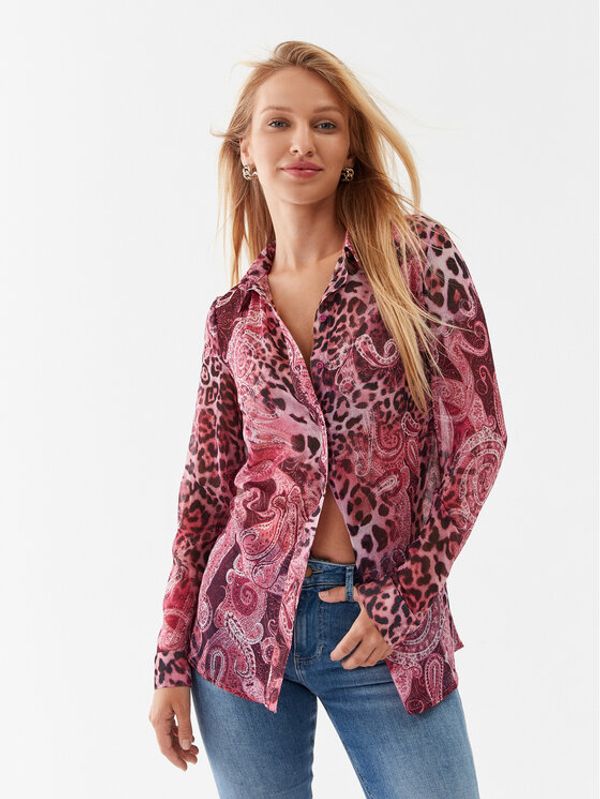 Guess Guess Риза W3YH39 WDW52 Виолетов Regular Fit