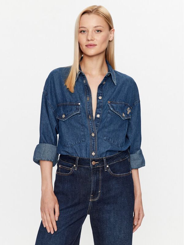 Guess Guess Риза W3YH62 D52S1 Сив Regular Fit