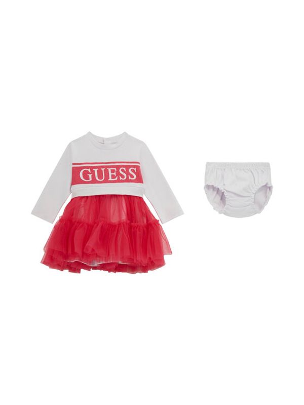 Guess Guess Рокля A3YK21 KB8R0 Бял Regular Fit