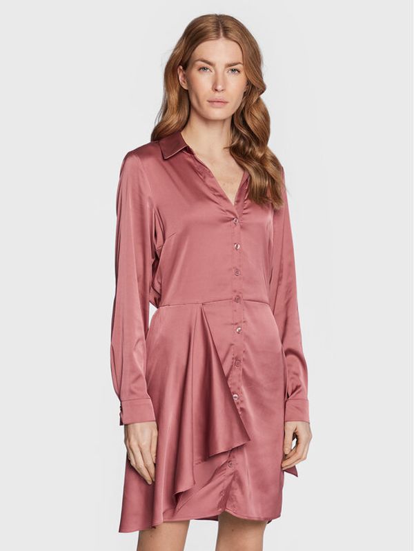 Guess Guess Рокля тип риза Alya W2BK83 WF1T2 Розов Regular Fit