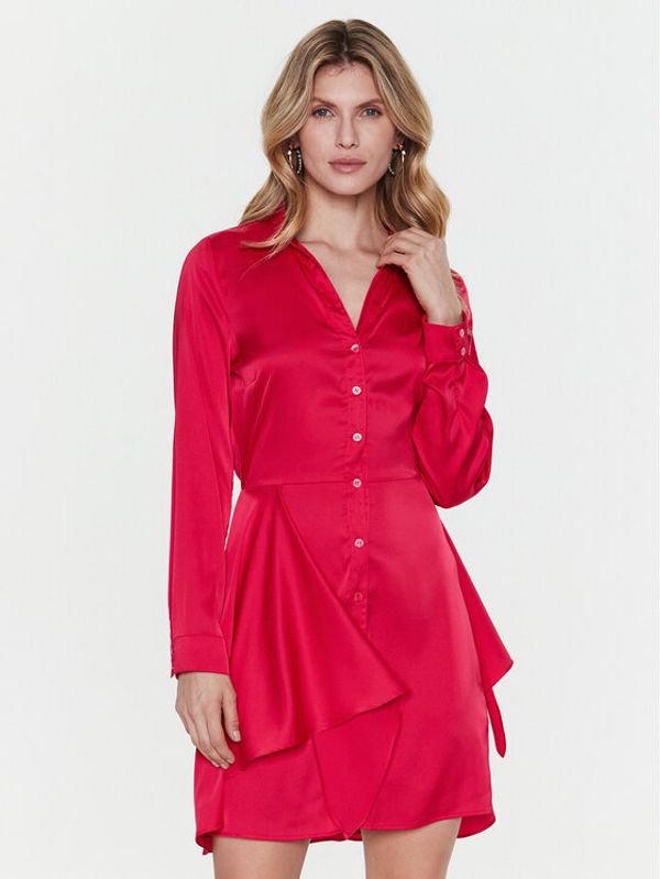 Guess Guess Рокля тип риза Alya W2BK83 WF1T2 Розов Regular Fit
