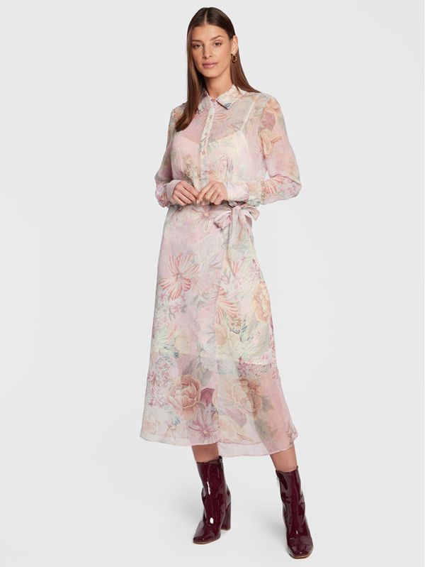 Guess Guess Рокля тип риза W3RK18 WDW52 Цветен Regular Fit