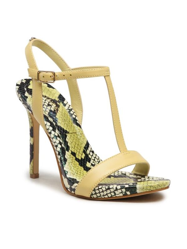 Guess Guess Сандали Facy FL6FAC LEA03 Жълт