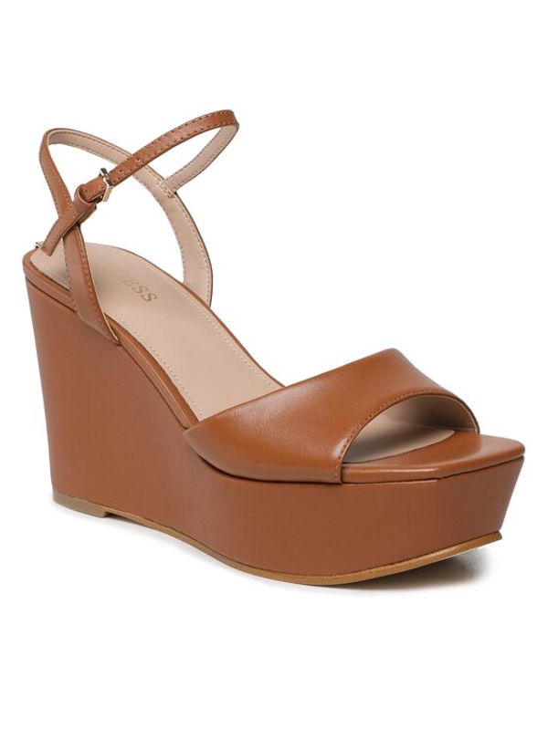 Guess Guess Сандали Zione2 FL6ZNE LEA03 Кафяв