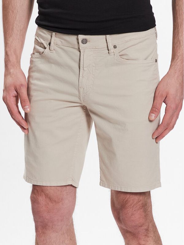 Guess Guess Шорти от плат Angels M3GD03 WFBZ3 Бежов Slim Fit