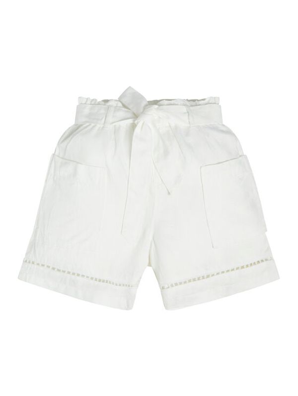 Guess Guess Шорти от плат J3GD03 WE8R0 Бял Relaxed Fit