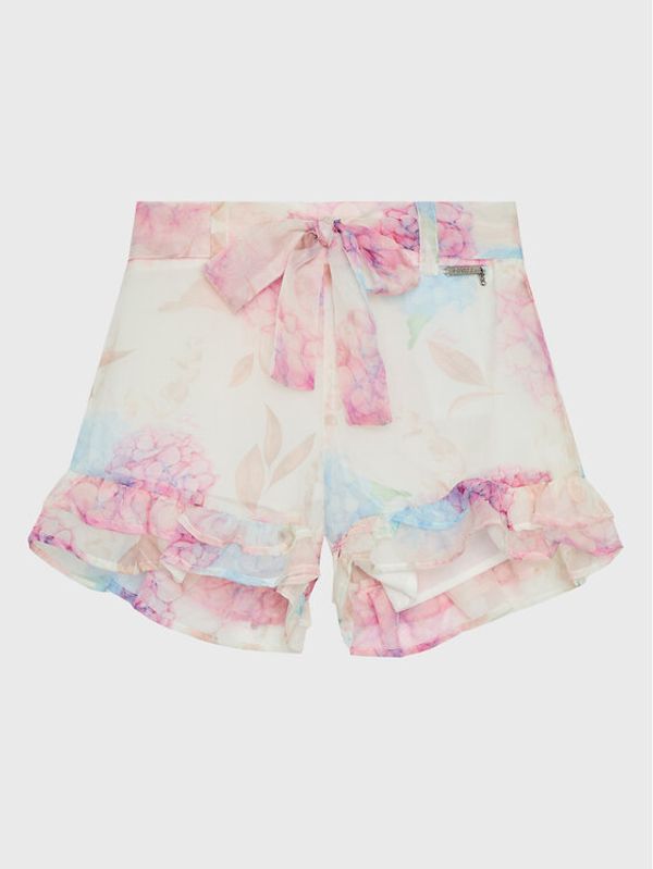 Guess Guess Шорти от плат J3RD03 WA2T0 Бял Regular Fit