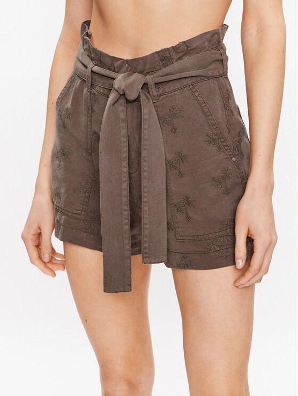 Guess Guess Шорти от плат Janna W3GD0L WDP87 Зелен Loose Fit