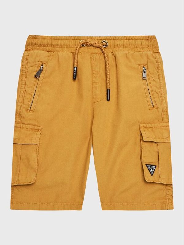 Guess Guess Шорти от плат N2RD01 D3XN0 Бежов Regular Fit