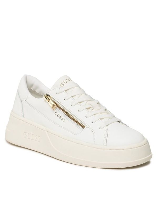 Guess Guess Сникърси Avellino Zip FM7CAZ LEA12 Бял