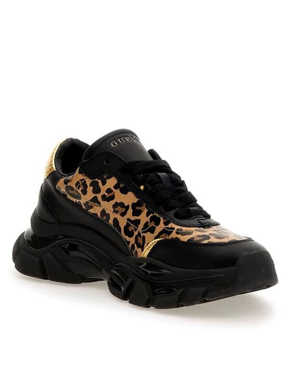 Guess Guess Сникърси Massel FL7MSS LEA12 Кафяв