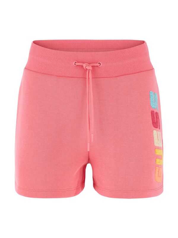 Guess Guess Спортни шорти Edwina V3GD11 FL04P Розов Loose Fit