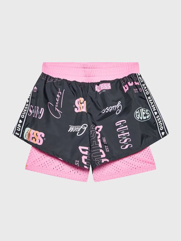 Guess Guess Спортни шорти J3RD00 WDGX0 Черен Regular Fit