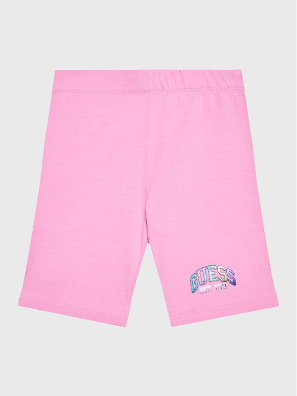 Guess Guess Спортни шорти J3RD09 J1311 Розов Slim Fit
