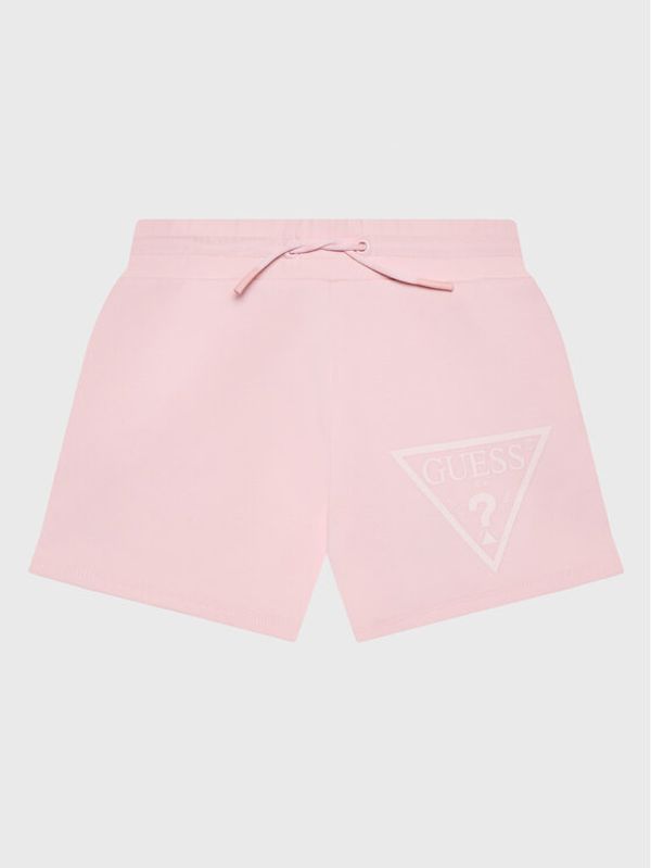 Guess Guess Спортни шорти J3RD23 FL03S Розов Relaxed Fit