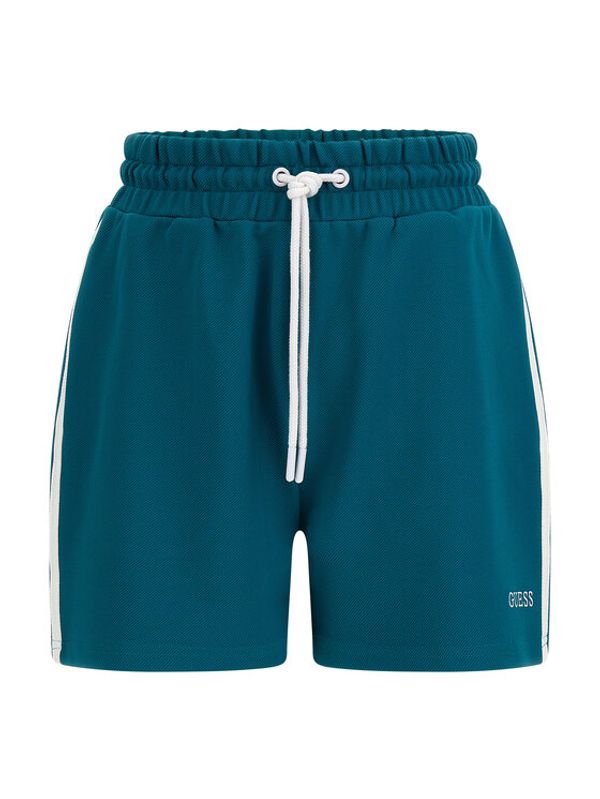 Guess Guess Спортни шорти Signature V3GD00 KBO62 Зелен Loose Fit
