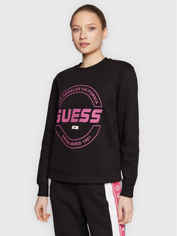 Guess Guess Суитшърт Adrianna V3RQ01 KBGQ2 Черен Regular Fit