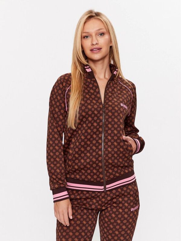 Guess Guess Суитшърт Aggie V3YQ00 KB212 Кафяв Regular Fit