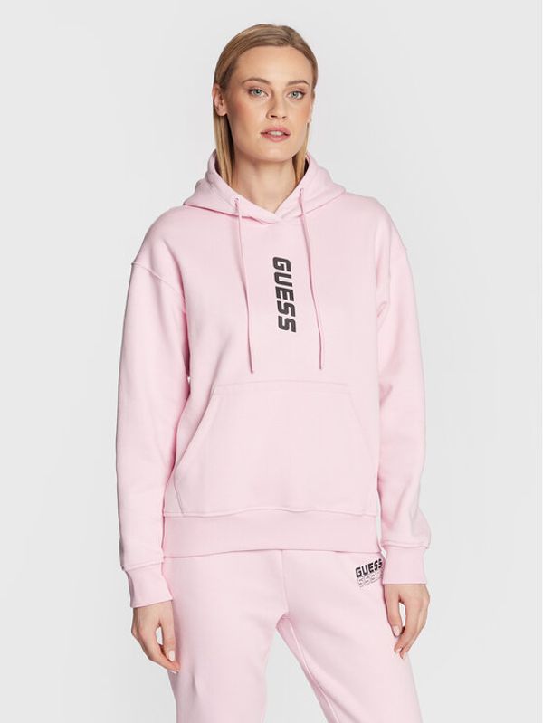 Guess Guess Суитшърт Alisha V2BQ12 K9V34 Розов Relaxed Fit