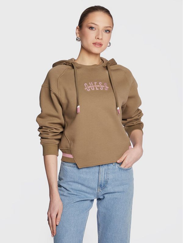 Guess Guess Суитшърт Amalia W3RQ07 K9Z21 Бежов Relaxed Fit