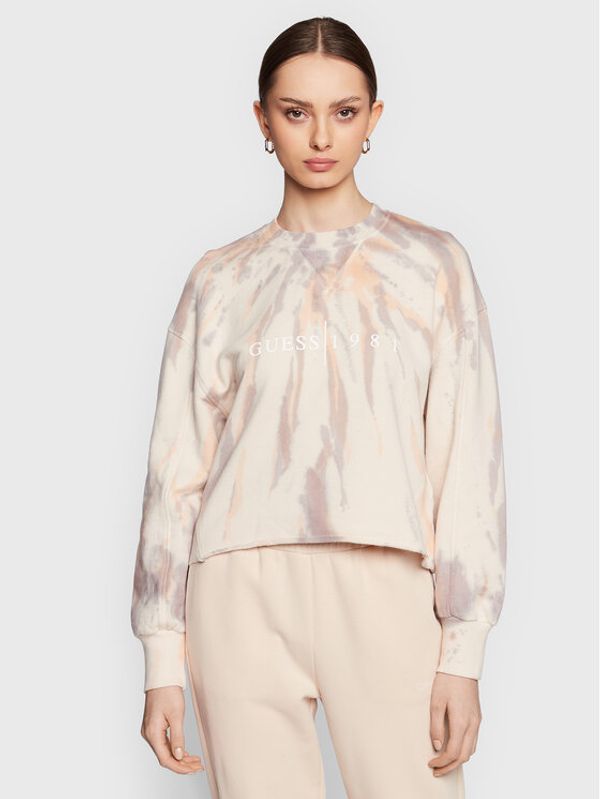 Guess Guess Суитшърт Beatriz W3RQ15 KBKN0 Бежов Relaxed Fit