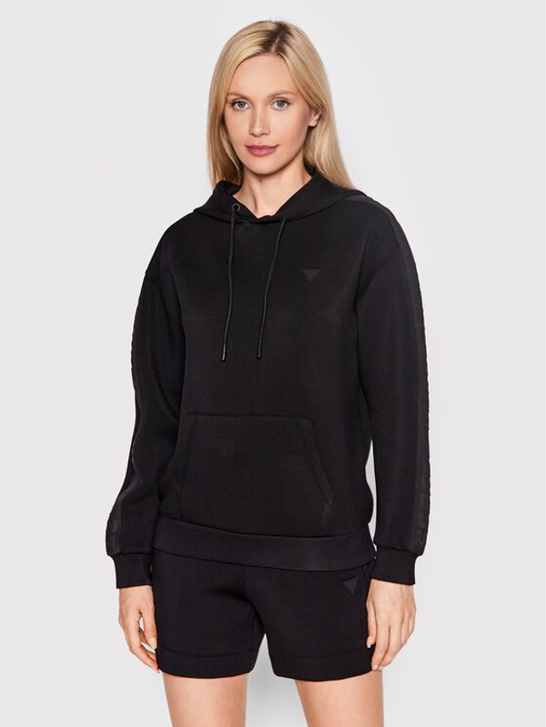 Guess Guess Суитшърт Brenda V2YQ18 K7UW2 Черен Regular Fit