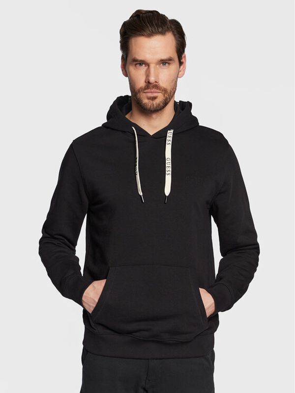 Guess Guess Суитшърт Christian M3RQ52 KBK32 Черен Slim Fit