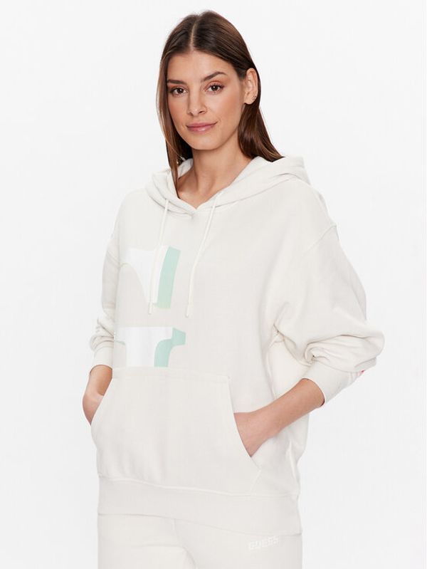 Guess Guess Суитшърт Dalya V3GQ08 KAIJ1 Бежов Regular Fit