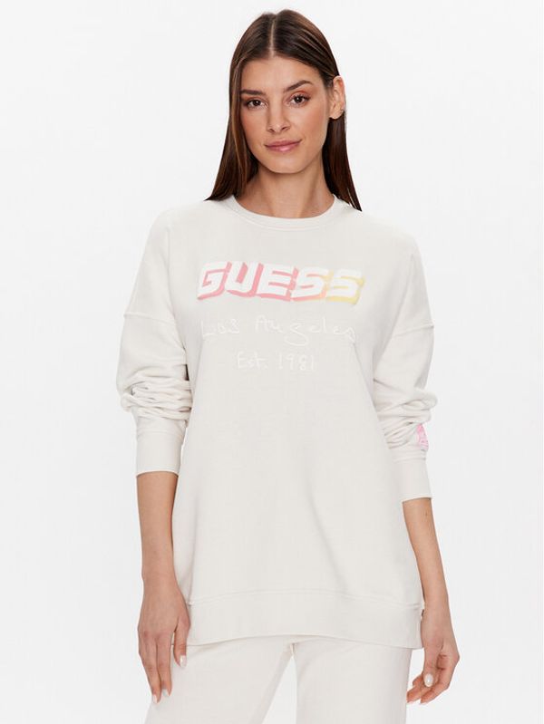 Guess Guess Суитшърт Dalya V3GQ09 KAIJ1 Бежов Regular Fit