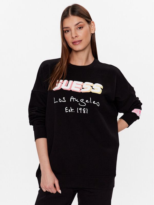 Guess Guess Суитшърт Dalya V3GQ09 KAIJ1 Черен Regular Fit