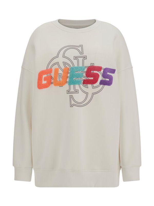 Guess Guess Суитшърт Edwina V3GQ12 FL04P Бял Regular Fit