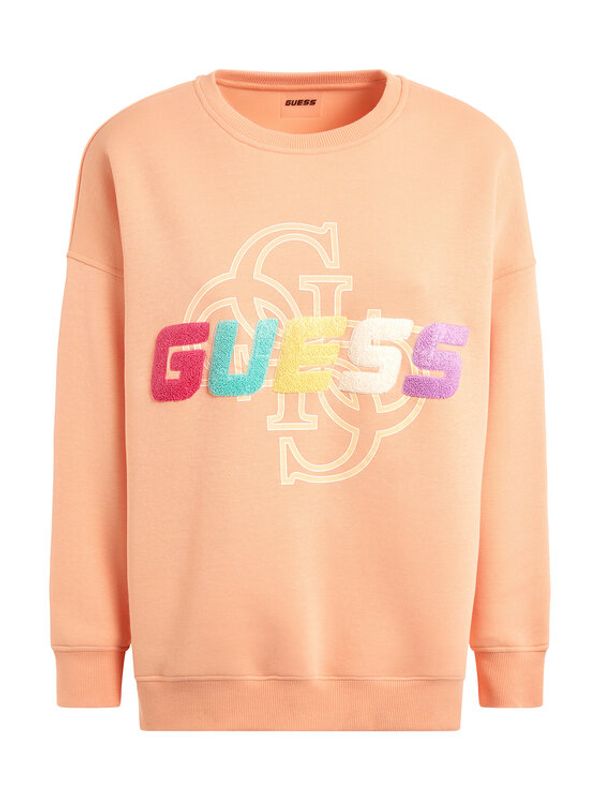 Guess Guess Суитшърт Edwina V3GQ12 FL04P Оранжев Regular Fit