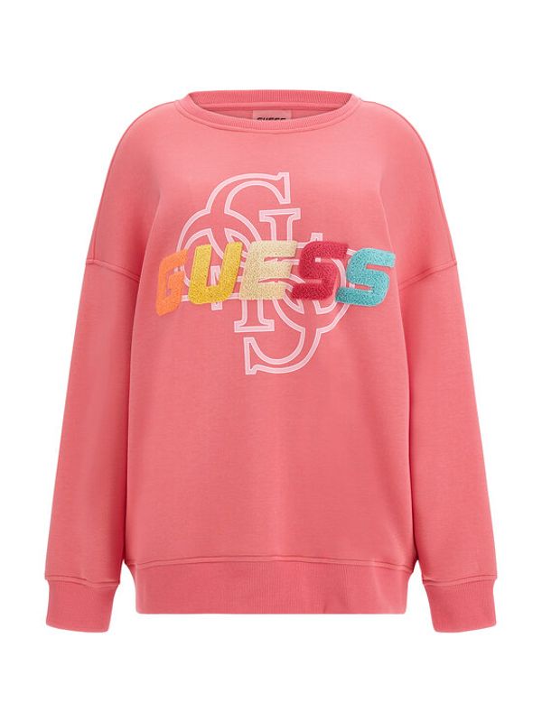 Guess Guess Суитшърт Edwina V3GQ12 FL04P Розов Regular Fit