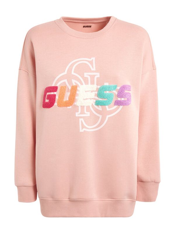 Guess Guess Суитшърт Edwina V3GQ12 FL04P Розов Regular Fit