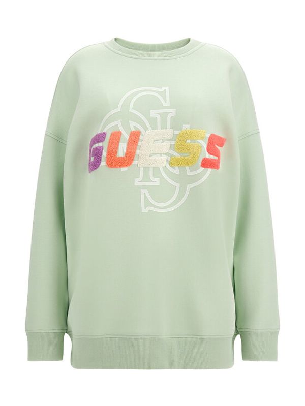 Guess Guess Суитшърт Edwina V3GQ12 FL04P Зелен Regular Fit