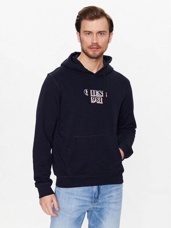 Guess Guess Суитшърт Embro M3GQ14 KBK32 Тъмносин Regular Fit