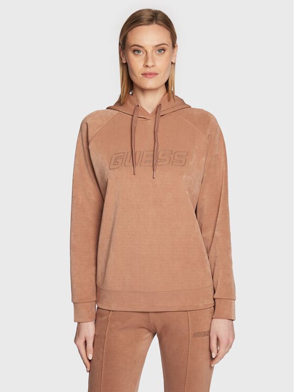 Guess Guess Суитшърт Euphemia V2BQ01 KBC00 Кафяв Regular Fit