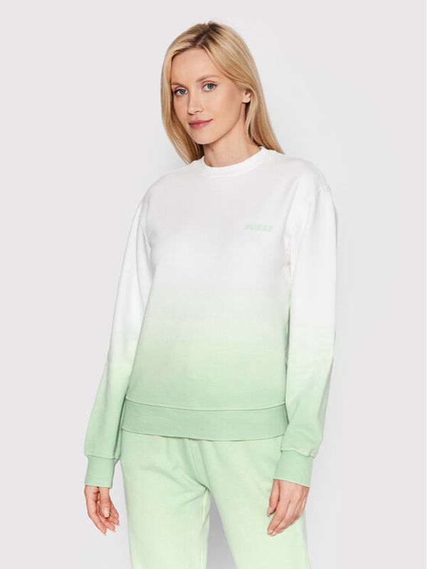 Guess Guess Суитшърт Farbverlauf V2YQ10 FL04Z Зелен Regular Fit